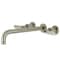Kingston Brass KS8058KL Wall Mount Tub Faucet, Brushed Nickel KS8058KL - alternate 1